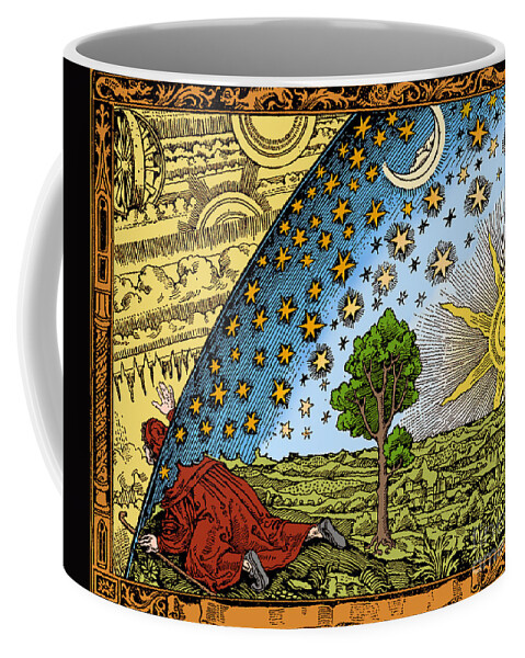 History Coffee Mug featuring the drawing Where Heaven And Earth Meet 1888 by Science Source