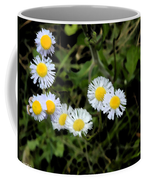 Spring Coffee Mug featuring the painting Wild Flowers by George Pedro