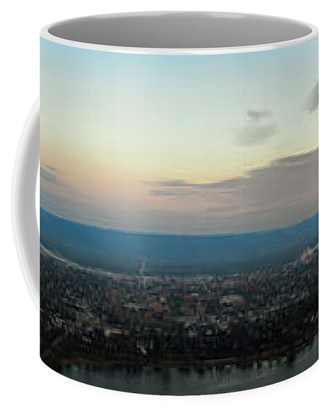 Sunrise Coffee Mug featuring the photograph Winona Sunrise Panorama by Al Mueller