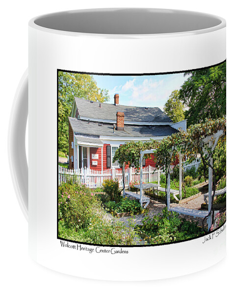 Wolcott House Coffee Mug featuring the photograph Wolcott Heritage Center Gardens 2626 #1 by Jack Schultz