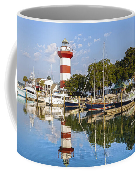 America Coffee Mug featuring the photograph Lighthouse on Hilton Head Island #10 by Peter Lakomy