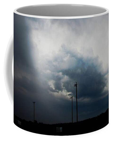 Stormscape Coffee Mug featuring the photograph More Strong Cells moving over South Central Nebraska #8 by NebraskaSC