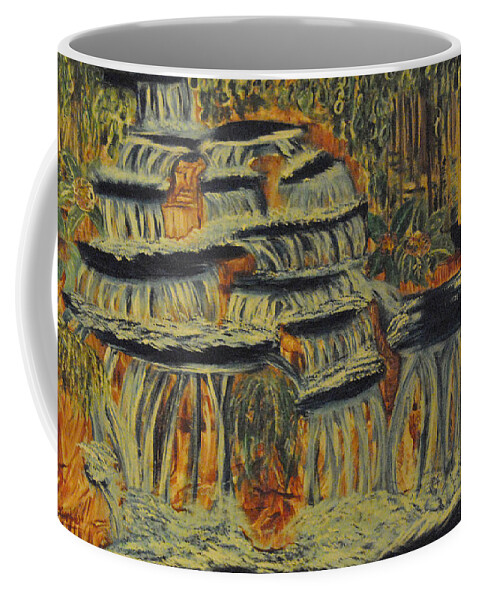 Water Of Life Coffee Mug featuring the painting 13 Pools by Suzanne Surber