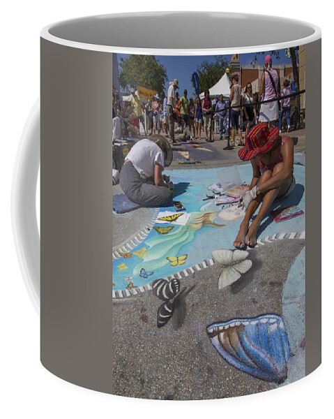 Florida Coffee Mug featuring the photograph Lake Worth Street Painting Festival #14 by Debra and Dave Vanderlaan