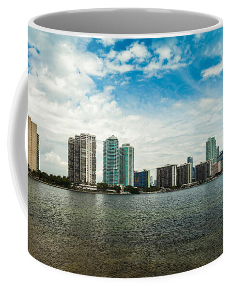 Architecture Coffee Mug featuring the photograph Miami Skyline #14 by Raul Rodriguez