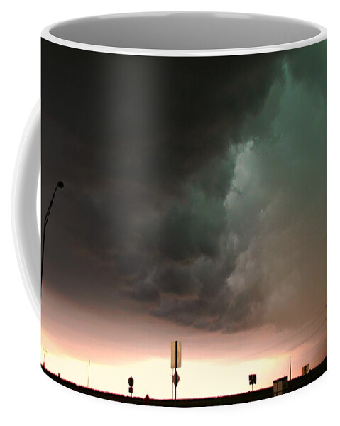 Stormscape Coffee Mug featuring the photograph Nebraska Panhandle Supercells #15 by NebraskaSC
