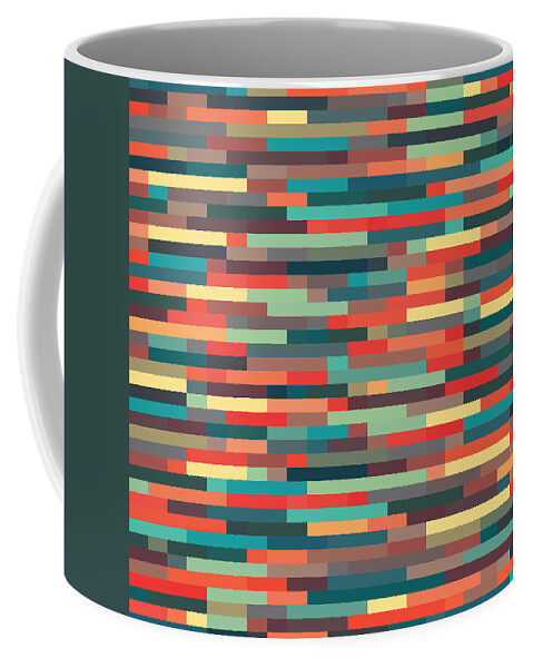 Abstract Coffee Mug featuring the digital art Geometric #16 by Mike Taylor