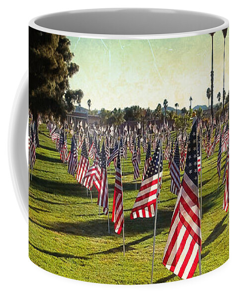 U.s. Flags Coffee Mug featuring the photograph 1776 Flags by Glenn McCarthy Art and Photography