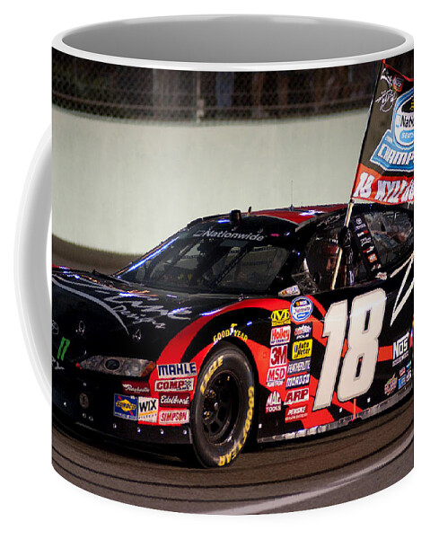 Kyle Busch Coffee Mug featuring the photograph 18 Kyle Busch by Kevin Cable