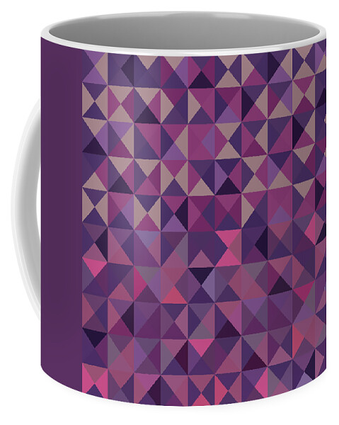 Abstract Coffee Mug featuring the digital art Retro Pixel Art #18 by Mike Taylor