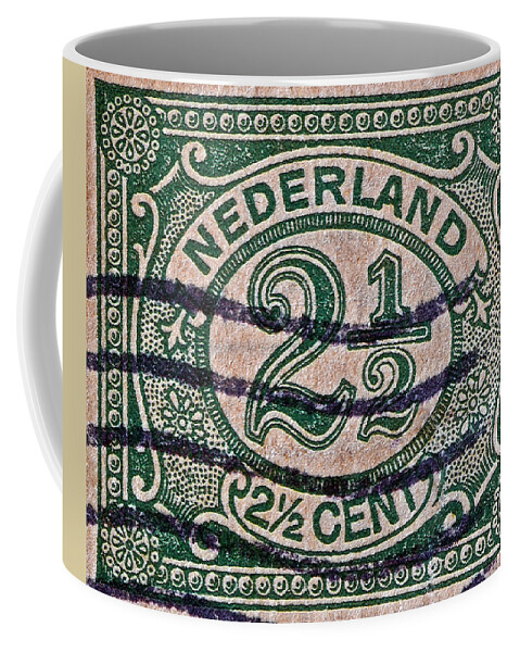 1899 Coffee Mug featuring the photograph 1899 Netherlands Stamp by Bill Owen
