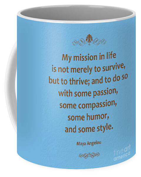  Coffee Mug featuring the photograph 191- Maya Angelou by Joseph Keane