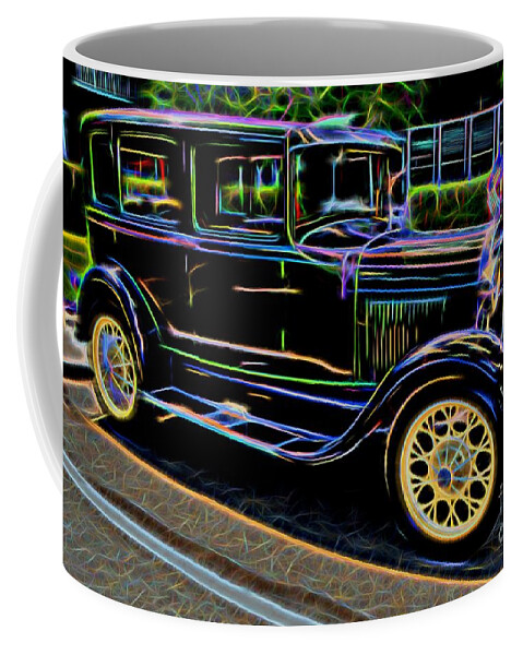 Ford Coffee Mug featuring the photograph 1929 Ford Model A - Antique Car by Gary Whitton
