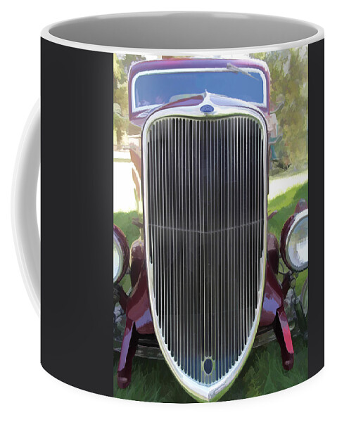 1933 Ford Coffee Mug featuring the photograph 1933 Ford Grille by Ron Roberts