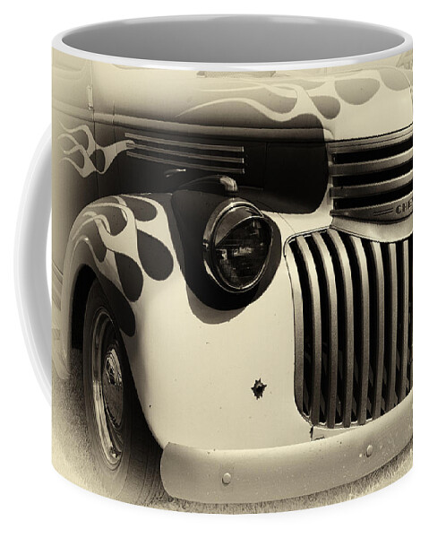 Hot Rod Coffee Mug featuring the photograph 1946 Chevy Pick up by Ron Roberts