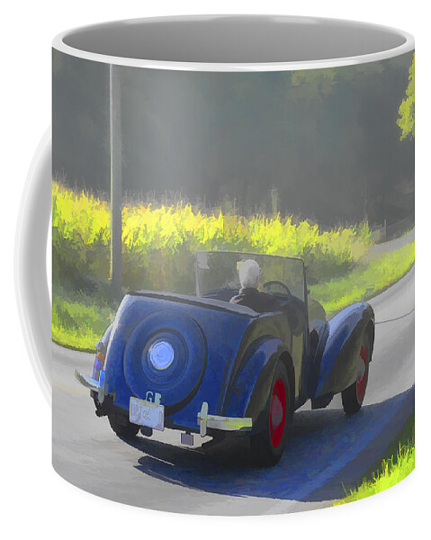 Allard Coffee Mug featuring the photograph 1948 Allard L Four Place Touring by Jack R Perry