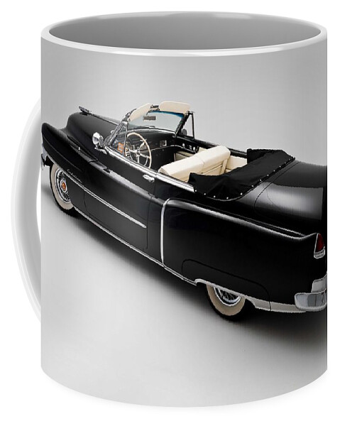 Car Coffee Mug featuring the photograph 1950 Black Cadillac Convertible by Gianfranco Weiss