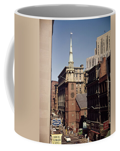 Photography Coffee Mug featuring the photograph 1950s 1960s Old South Meeting House by Vintage Images