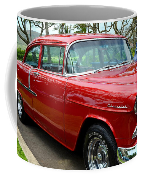 55 Chevy Coffee Mug featuring the photograph 1955 Chevrolet by Mary Deal