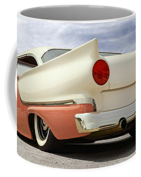 1957 Ford Coffee Mug featuring the photograph 1957 Ford Fairlane Lowrider by Mike McGlothlen