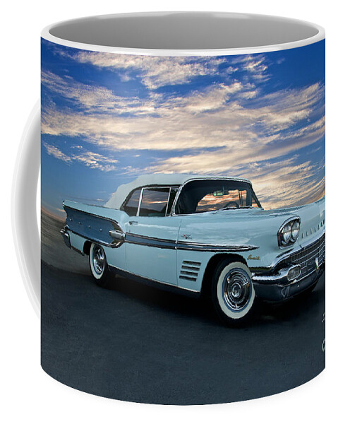 Auto Coffee Mug featuring the photograph 1958 Pontiac Bonneville Convertible by Dave Koontz