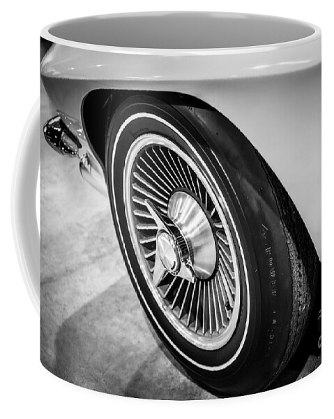 1960's Coffee Mug featuring the photograph 1960's Chevrolet Corvette C2 Spinner Wheel by Paul Velgos