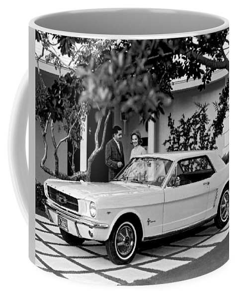 1960's Coffee Mug featuring the photograph 1964 Ford Mustang by Underwood Archives