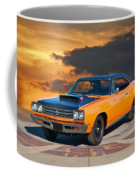 Alloy Coffee Mug featuring the photograph 1969 Plymouth 440 6BL Roadrunner by Dave Koontz