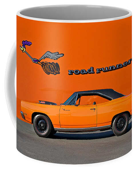 Alloy Coffee Mug featuring the photograph 1969 Plymouth Road Runner by Dave Koontz