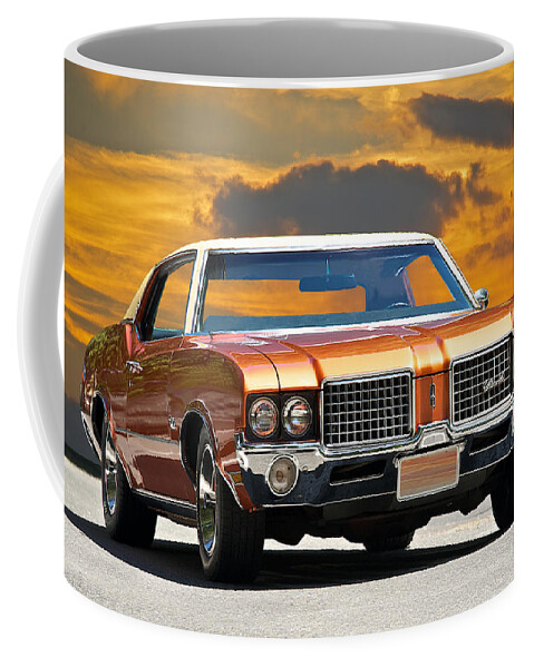 Auto Coffee Mug featuring the photograph 1971 Oldsmobile Cutlass by Dave Koontz