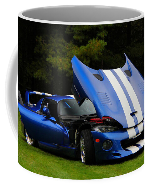 Car Coffee Mug featuring the photograph 1997 Viper Hennessey Venom 650r 4 by Davandra Cribbie