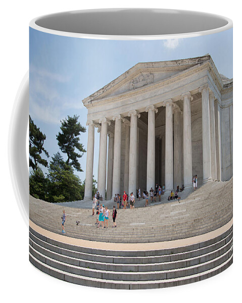 Thomas Jefferson Memorial Coffee Mug featuring the digital art Thomas Jefferson Memorial #2 by Carol Ailles