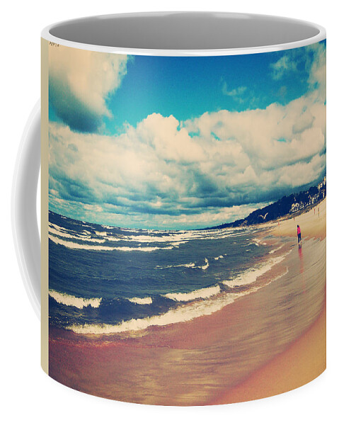 Vintage Photography Coffee Mug featuring the photograph A Day At The Beach #2 by Phil Perkins