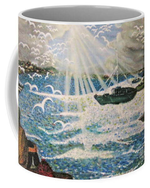 Water Coffee Mug featuring the painting After The Storm by Leanne Seymour