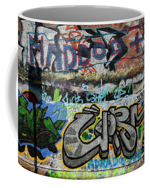 Photography Coffee Mug featuring the photograph Artistic Graffiti On The U2 Wall #2 by Panoramic Images