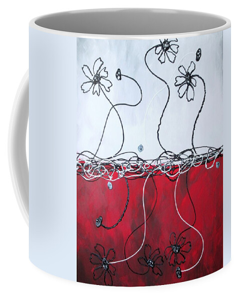  Coffee Mug featuring the painting Blossom #3 by Kathy Sheeran
