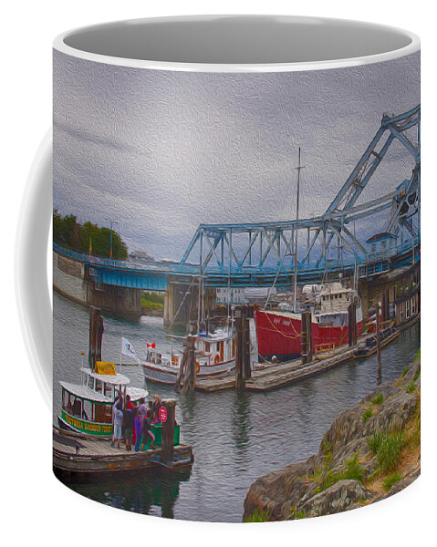 Blue Bridge Coffee Mug featuring the photograph Blue Bridge #2 by Carrie Cole
