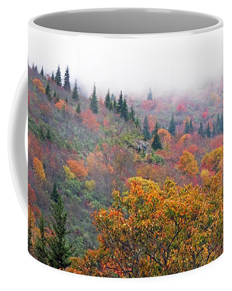 Duane Mccullough Coffee Mug featuring the photograph Blueridge Parkway view at mm 240 #2 by Duane McCullough