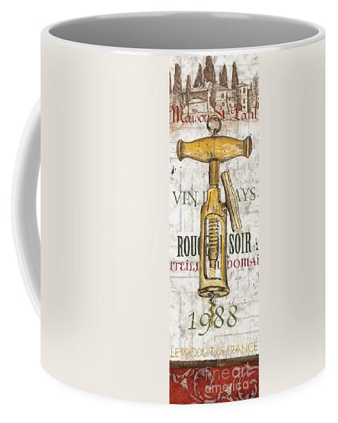 Wine Coffee Mug featuring the painting Bordeaux Blanc 1 by Debbie DeWitt