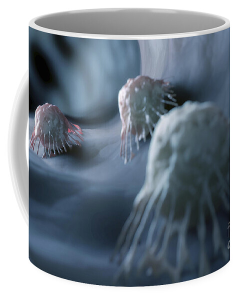 Cancer Cells Coffee Mug featuring the photograph Cancer Cells #3 by Science Picture Co
