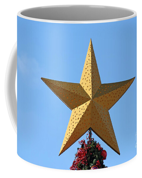 Christmas Coffee Mug featuring the photograph Christmas star #3 by George Atsametakis