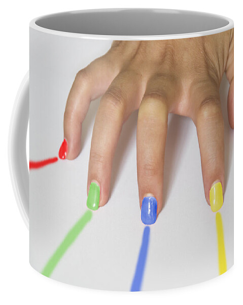 Beautiful Coffee Mug featuring the photograph Colorful Nails #2 by Paulo Goncalves