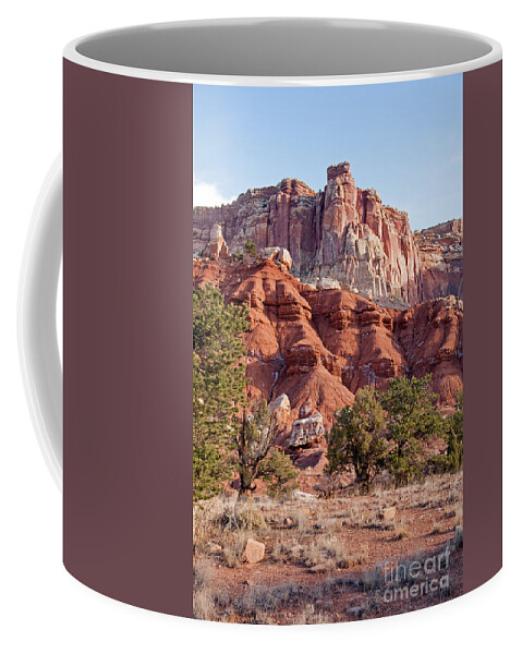 Autumn Coffee Mug featuring the photograph Golden Throne Capitol Reef National Park #2 by Fred Stearns