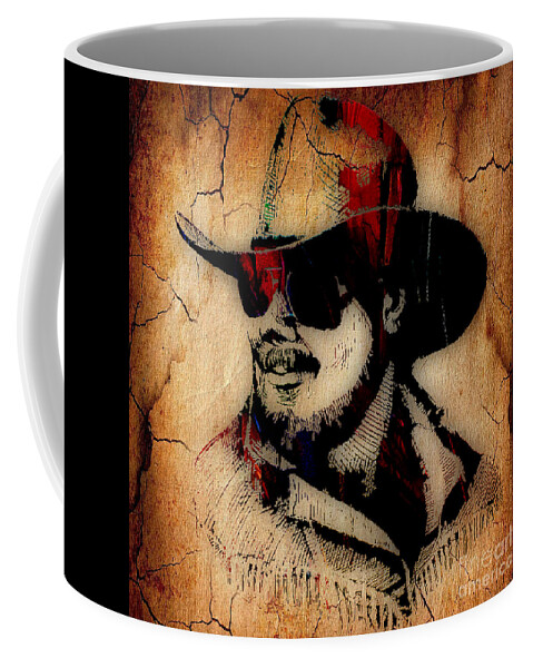 Hank Williams Jr Coffee Mug featuring the mixed media Hank Williams Jr Collection #5 by Marvin Blaine