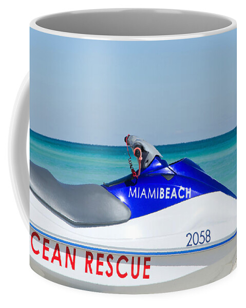Water Coffee Mug featuring the photograph Miami Beach #2 by Keith Armstrong