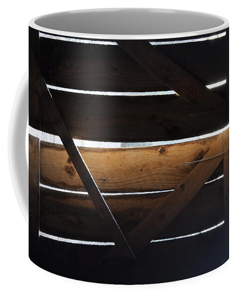 Brown Coffee Mug featuring the photograph Old Barn by Frank Madia
