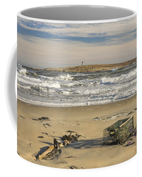 Maine Coffee Mug featuring the photograph Popham Beach on the Maine Coast #3 by Keith Webber Jr