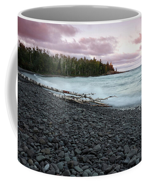 Beach Coffee Mug featuring the photograph Sunrise At Lake Superior, Split Rock #2 by Christian Heeb