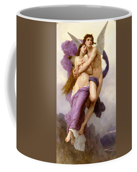 The Abduction Of Psyche Coffee Mug featuring the painting The abduction of Psyche #2 by William-Adolphe Bouguereau