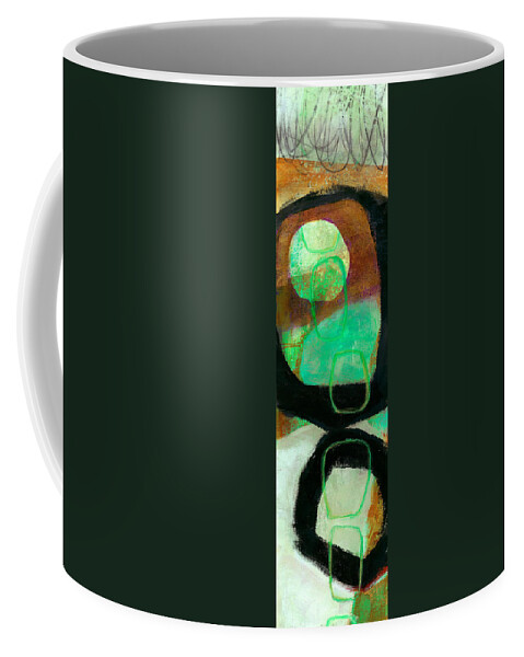 Abstract Coffee Mug featuring the painting Tidal Current 1 by Jane Davies